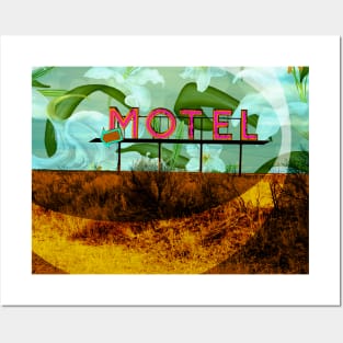 John Margolies Motel Sign Remix Posters and Art